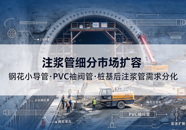 西峡注浆管细分市场扩容，隧道钢花小导管、PVC 袖阀管、桩基后注浆管需求分化